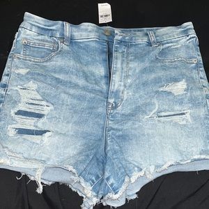 American Eagle High Waisted Denim Shorts